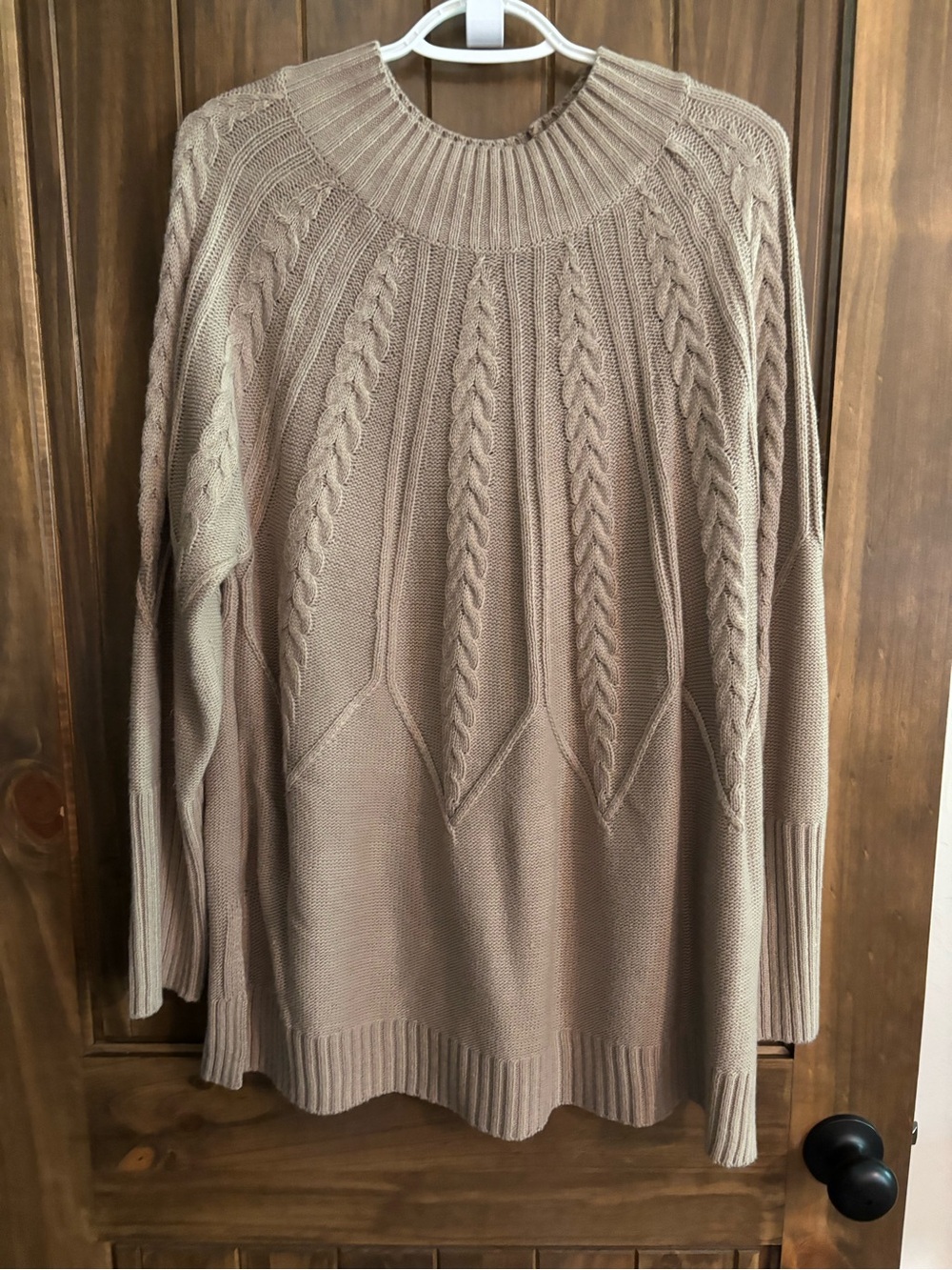 Taupe Knit Pullover Sweater - 3XL